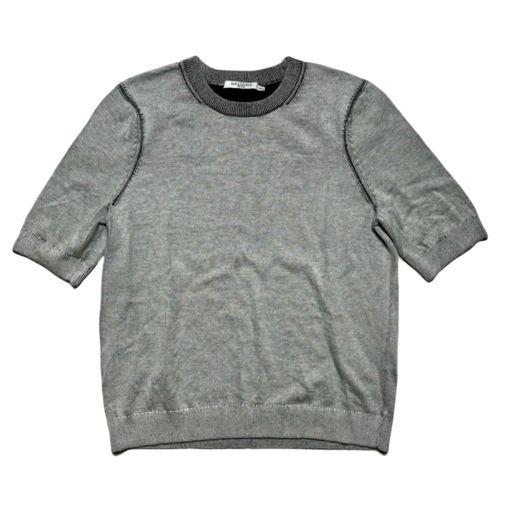 M.M. LaFleur Stone Gray Short Sleeve Soft Sweater T-Shirt